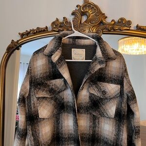 Black and White Plaid Jacket